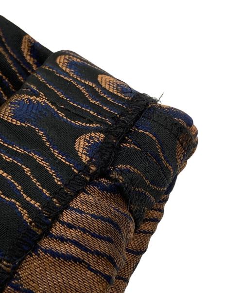 DRIES VAN NOTEN（ドリスヴァンノッテン）DRIES VAN NOTEN (ドリスヴァンノッテン) ウェーブジャガードスラックス/Wave Jacquard Trousers / Pants ブラック サイズ:36の古着・服飾アイテム