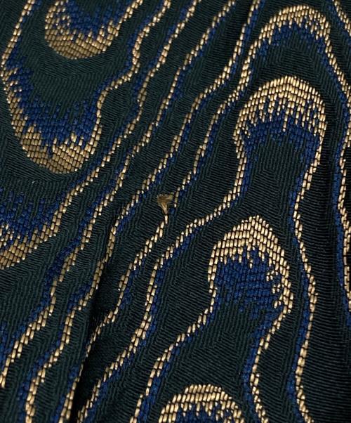 DRIES VAN NOTEN（ドリスヴァンノッテン）DRIES VAN NOTEN (ドリスヴァンノッテン) ウェーブジャガードスラックス/Wave Jacquard Trousers / Pants ブラック サイズ:36の古着・服飾アイテム