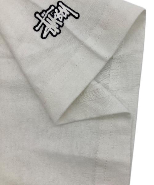 stussy（ステューシー）stussy (ステューシー) ボーダーTシャツ ホワイト サイズ:Lの古着・服飾アイテム