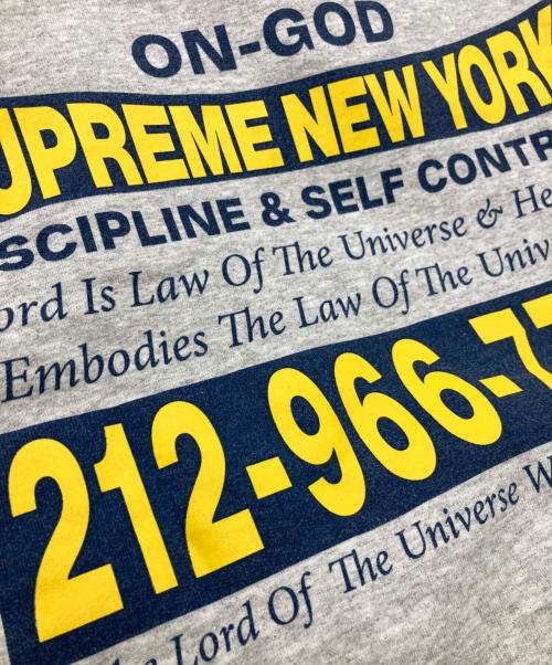 SUPREME（シュプリーム）Supreme (シュプリーム) On God Hooded Sweatshirt グレー サイズ:Lの古着・服飾アイテム