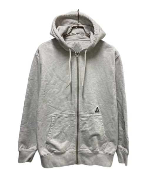 PALACE（パレス）PALACE (パレス) SOFAR ZIP HOOD グレー サイズ:Lの古着・服飾アイテム