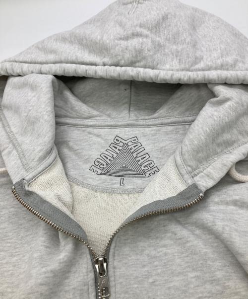 PALACE（パレス）PALACE (パレス) SOFAR ZIP HOOD グレー サイズ:Lの古着・服飾アイテム