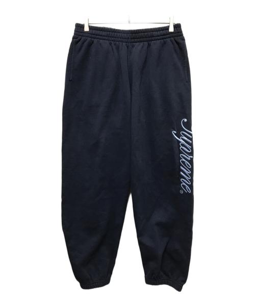 SUPREME（シュプリーム）Supreme (シュプリーム) RAISED SCRIPT SWEATPANT ネイビー サイズ:Lの古着・服飾アイテム