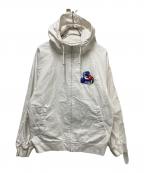 PALACEパレス）の古着「TRI-FLAG HOODED JACKET」｜ホワイト