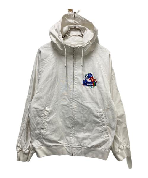 PALACE（パレス）PALACE (パレス) TRI-FLAG HOODED JACKET ホワイト サイズ:Lの古着・服飾アイテム