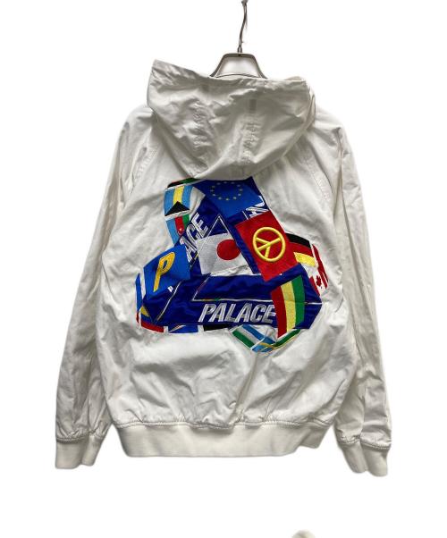 PALACE（パレス）PALACE (パレス) TRI-FLAG HOODED JACKET ホワイト サイズ:Lの古着・服飾アイテム