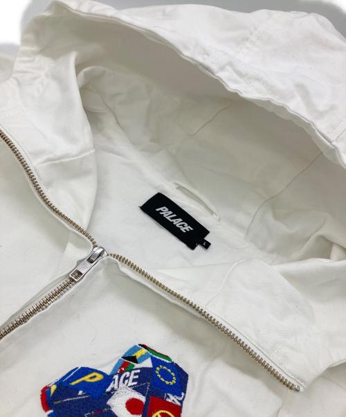 PALACE（パレス）PALACE (パレス) TRI-FLAG HOODED JACKET ホワイト サイズ:Lの古着・服飾アイテム