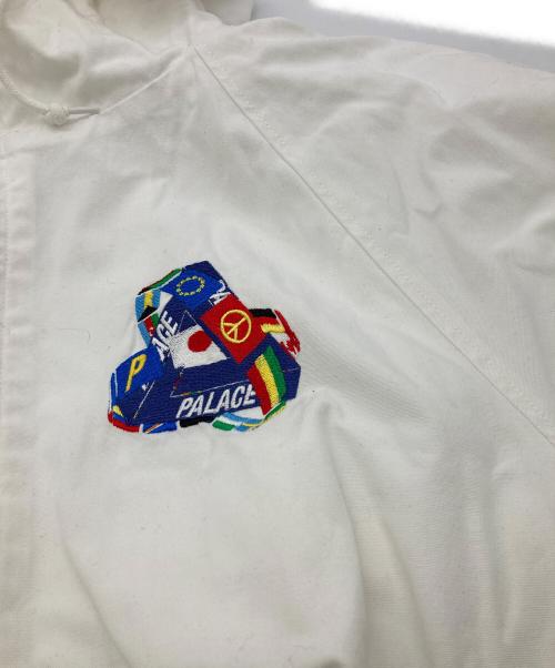 PALACE（パレス）PALACE (パレス) TRI-FLAG HOODED JACKET ホワイト サイズ:Lの古着・服飾アイテム