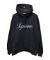 Supreme（シュプリーム）の古着「Embroidered Script Hooded Sweatshirt」｜ネイビー