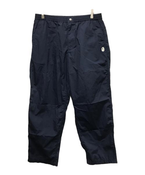 A BATHING APE（ア ベイシング エイプ）A BATHING APE (ア ベイシング エイプ) イージーパンツ ネイビー サイズ:XLの古着・服飾アイテム
