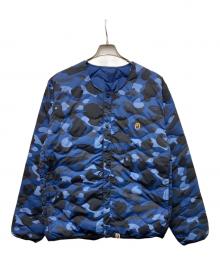 A BATHING APE（ア ベイシング エイプ）の古着「COLOR CAMO LIGHT DOWN JACKET」｜ブルー