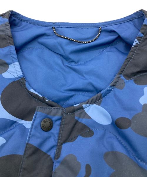 A BATHING APE（ア ベイシング エイプ）A BATHING APE (ア ベイシング エイプ) COLOR CAMO LIGHT DOWN JACKET ブルー サイズ:XLの古着・服飾アイテム