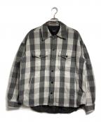 UNUSEDアンユーズド）の古着「CPOブロックチェックシャツジャケット/Block Check Shirt Jacket」｜グレー