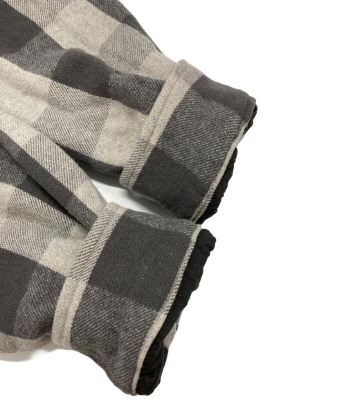 UNUSED（アンユーズド）UNUSED (アンユーズド) CPOブロックチェックシャツジャケット/Block Check Shirt Jacket グレー サイズ:3の古着・服飾アイテム