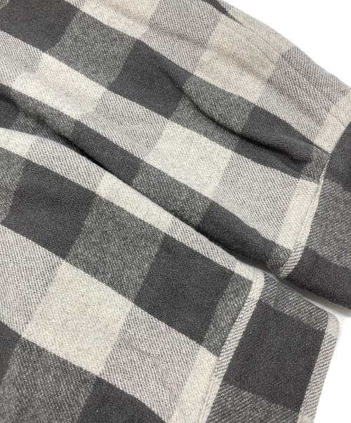 UNUSED（アンユーズド）UNUSED (アンユーズド) CPOブロックチェックシャツジャケット/Block Check Shirt Jacket グレー サイズ:3の古着・服飾アイテム