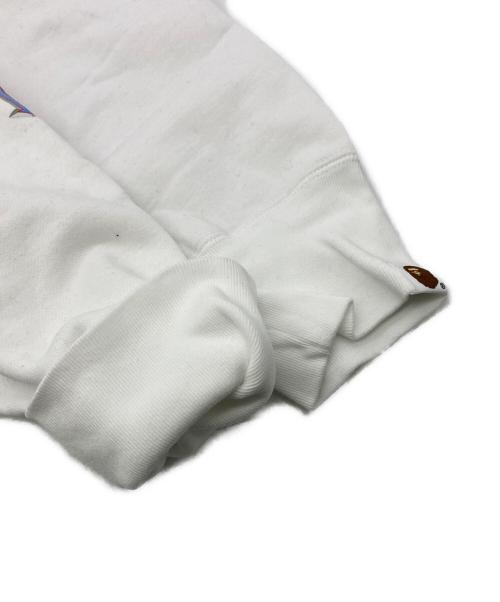 A BATHING APE（ア ベイシング エイプ）A BATHING APE (ア ベイシング エイプ) プリントスウェット ホワイト サイズ:XLの古着・服飾アイテム