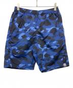 A BATHING APEアベイシングエイプ）の古着「Camo Beach Short」｜ネイビー