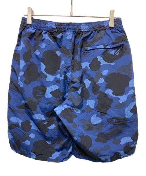 A BATHING APE（アベイシングエイプ）A BATHING APE (アベイシングエイプ) Camo Beach Short ネイビー サイズ:Lの古着・服飾アイテム