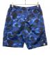 A BATHING APE（アベイシングエイプ）の古着「Camo Beach Short」｜ネイビー