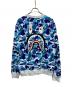 A BATHING APE (ア ベイシング エイプ) ABC CAMO SHARK CREWNECK SWEATSHIRT ブルー サイズ:XL：14000円