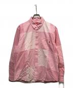 SUPREMEシュプリーム）の古着「Patchwork Oxford Shirt」｜ピンク