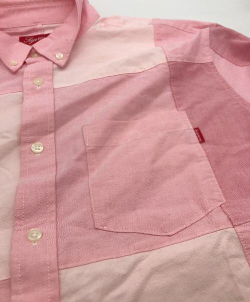 SUPREME（シュプリーム）Supreme (シュプリーム) Patchwork Oxford Shirt ピンク サイズ:Mの古着・服飾アイテム