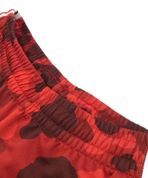 adidas（アディダス）adidas (アディダス) A BATHING APE (ア ベイシング エイプ) CAMO JERZEY PANTS  レッド サイズ:Lの古着・服飾アイテム