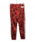 adidas (アディダス) A BATHING APE (ア ベイシング エイプ) CAMO JERZEY PANTS  レッド サイズ:L：6000円