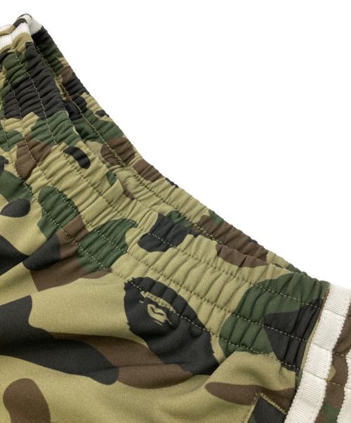 adidas（アディダス）adidas (アディダス) A BATHING APE (ア ベイシング エイプ) トラックパンツ グリーン サイズ:Ｍの古着・服飾アイテム