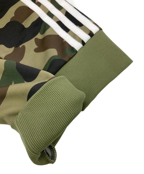 adidas（アディダス）adidas (アディダス) A BATHING APE (ア ベイシング エイプ) トラックジャケット グリーン サイズ:Mの古着・服飾アイテム