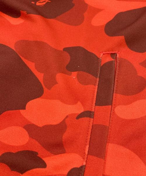 adidas（アディダス）adidas (アディダス) A BATHING APE (ア ベイシング エイプ) トラックジャケット レッド サイズ:Lの古着・服飾アイテム