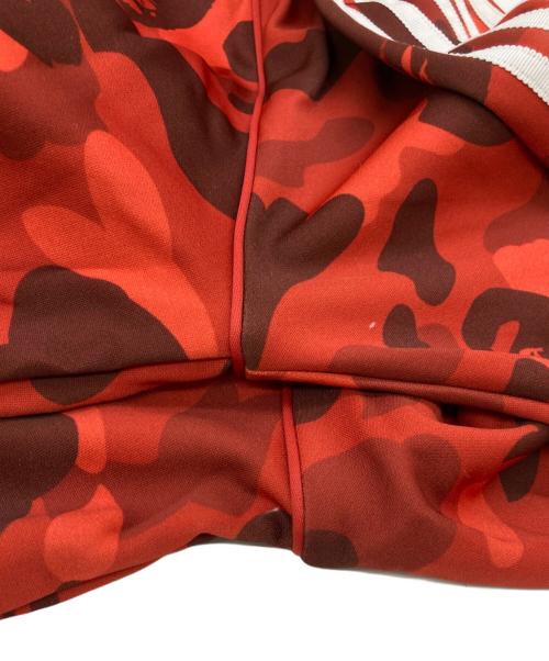 adidas（アディダス）adidas (アディダス) A BATHING APE (ア ベイシング エイプ) トラックジャケット レッド サイズ:Lの古着・服飾アイテム