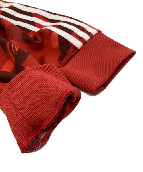 adidas（アディダス）adidas (アディダス) A BATHING APE (ア ベイシング エイプ) トラックジャケット レッド サイズ:Lの古着・服飾アイテム