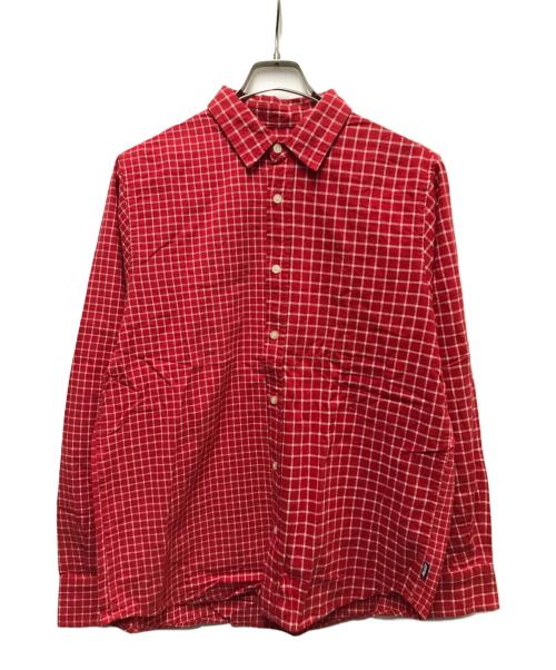 PALACE（パレス）PALACE (パレス) チェックシャツ レッド サイズ:Mの古着・服飾アイテム