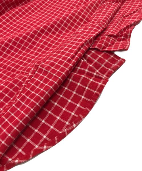 PALACE（パレス）PALACE (パレス) チェックシャツ レッド サイズ:Mの古着・服飾アイテム