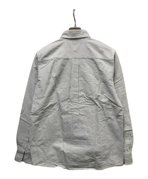A BATHING APE（ア ベイシング エイプ）A BATHING APE (ア ベイシング エイプ) オックスフォードストライプシャツ グレー サイズ:Mの古着・服飾アイテム