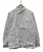 A BATHING APEア ベイシング エイプ）の古着「オックスフォードストライプシャツ」｜ブルー