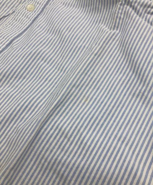 A BATHING APE（ア ベイシング エイプ）A BATHING APE (ア ベイシング エイプ) オックスフォードストライプシャツ ブルー サイズ:Lの古着・服飾アイテム