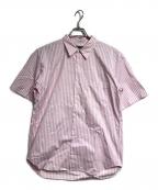 COMME des GARCONS HOMME DEUXコムデギャルソン オム ドゥ）の古着「ストライプS/Sシャツ/Striped  shirt」｜ピンク