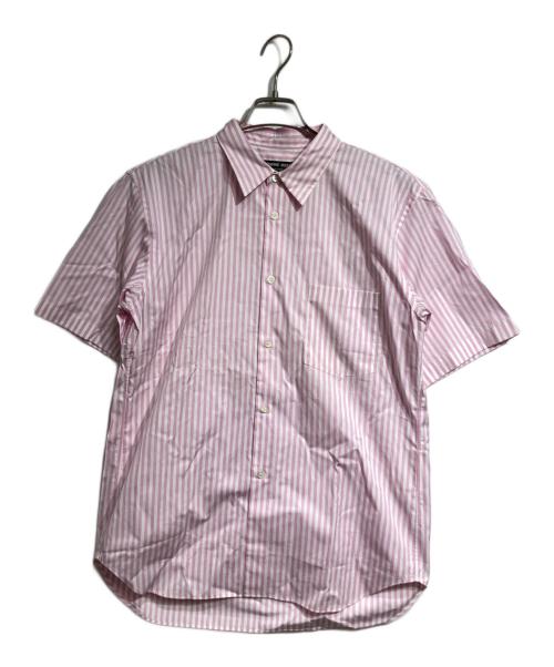 COMME des GARCONS HOMME DEUX（コムデギャルソン オム ドゥ）COMME des GARCONS HOMME DEUX (コムデギャルソン オム ドゥ) ストライプS/Sシャツ/Striped  shirt ピンク サイズ:Mの古着・服飾アイテム