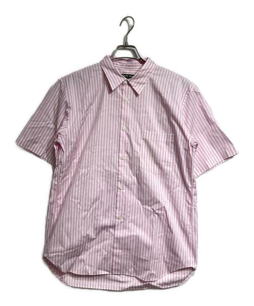 COMME des GARCONS HOMME DEUX（コムデギャルソン オム ドゥ）COMME des GARCONS HOMME DEUX (コムデギャルソン オム ドゥ) ストライプS/Sシャツ/Striped  shirt ピンク サイズ:Mの古着・服飾アイテム
