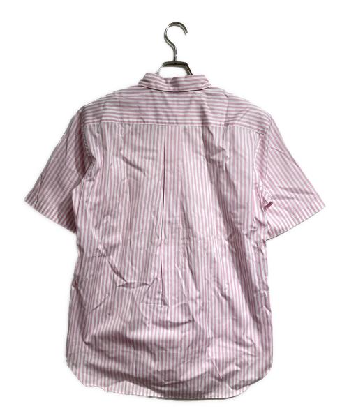 COMME des GARCONS HOMME DEUX（コムデギャルソン オム ドゥ）COMME des GARCONS HOMME DEUX (コムデギャルソン オム ドゥ) ストライプS/Sシャツ/Striped  shirt ピンク サイズ:Mの古着・服飾アイテム