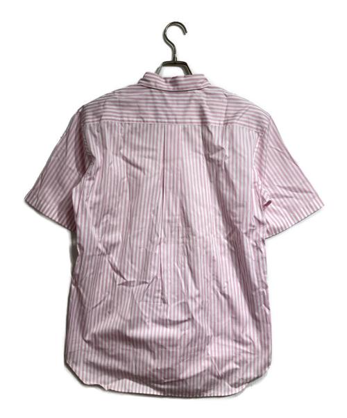 COMME des GARCONS HOMME DEUX（コムデギャルソン オム ドゥ）COMME des GARCONS HOMME DEUX (コムデギャルソン オム ドゥ) ストライプS/Sシャツ/Striped  shirt ピンク サイズ:Mの古着・服飾アイテム