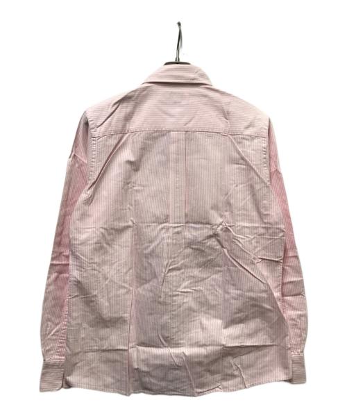 A BATHING APE（ア ベイシング エイプ）A BATHING APE (ア ベイシング エイプ) オックスフォードストライプシャツ ピンク サイズ:Ｍの古着・服飾アイテム