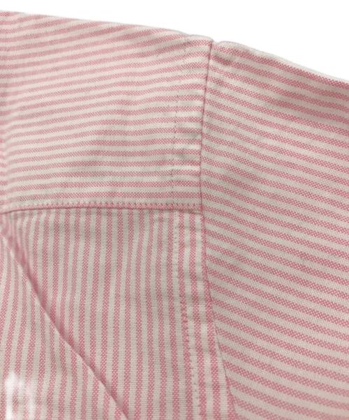 A BATHING APE（ア ベイシング エイプ）A BATHING APE (ア ベイシング エイプ) オックスフォードストライプシャツ ピンク サイズ:Ｍの古着・服飾アイテム