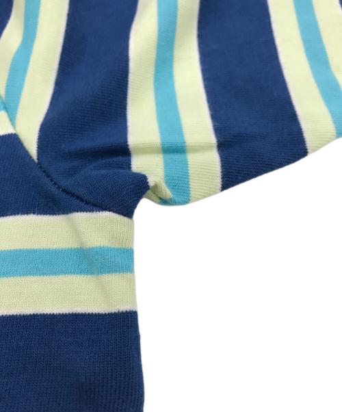 A BATHING APE（アベイシングエイプ）A BATHING APE (アベイシングエイプ) ボーダーカットソー ブルー サイズ:Lの古着・服飾アイテム