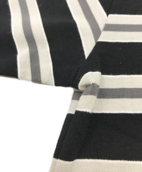 A BATHING APE（アベイシングエイプ）A BATHING APE (アベイシングエイプ) ボーダーカットソー ブラック サイズ:Lの古着・服飾アイテム
