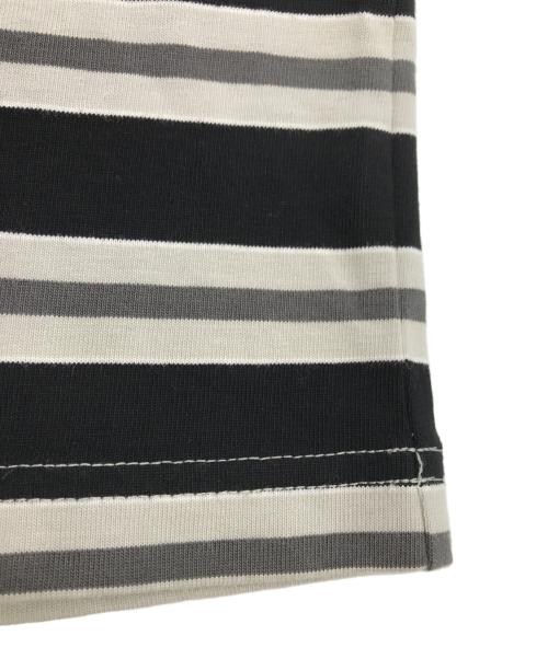 A BATHING APE（アベイシングエイプ）A BATHING APE (アベイシングエイプ) ボーダーカットソー ブラック サイズ:Lの古着・服飾アイテム