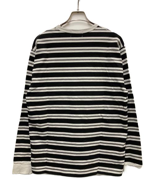 A BATHING APE（ア ベイシング エイプ）A BATHING APE (ア ベイシング エイプ) ボーダーカットソー ブラック サイズ:XLの古着・服飾アイテム