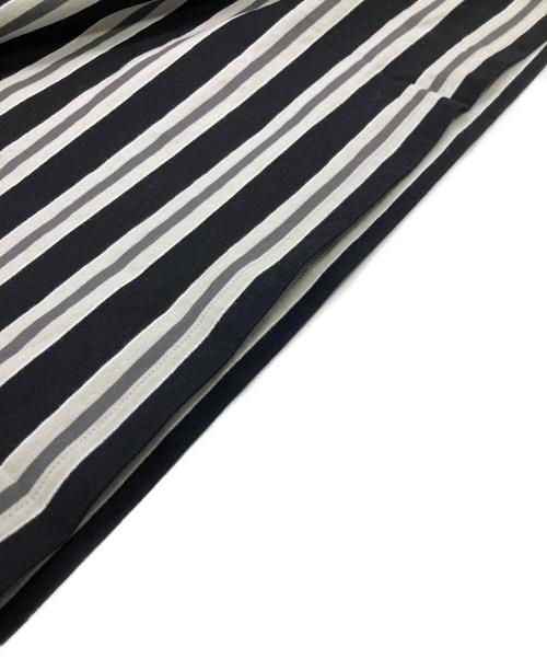 A BATHING APE（ア ベイシング エイプ）A BATHING APE (ア ベイシング エイプ) ボーダーカットソー ブラック サイズ:XLの古着・服飾アイテム